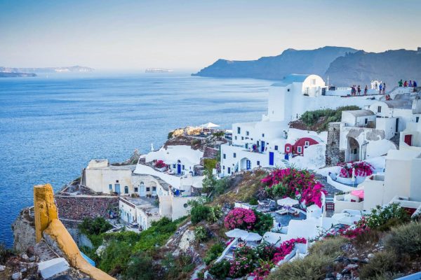 Griechenland mit weißen Häusern